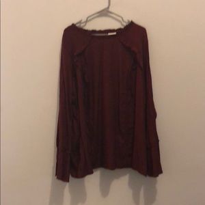 Wine blouse